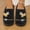 Black, variant on Willtoo Women's Non-Slip Warm Plush Slippers for Indoor Home Wear
