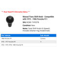 thumbnail image 2 of Manual Trans Shift Knob - Compatible with 1972 - 1986 Porsche 911 1973 1974 1975 1976 1977 1978 1979 1980 1981 1982 1983 1984 1985, 2 of 2