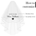 thumbnail image 6 of Custom Bridal Veil with Text,Personalized Bachelorette Veil,Future Mrs Veil,Personalized Wedding Veils for Brides Gift, 6 of 9