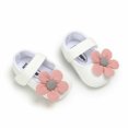 thumbnail image 5 of Douhoow Baby Shoes Infant Girl Soft Sole Crib Shoes Flower First Walkers Cotton Prewalker Shoes, 5 of 7