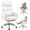 White, variant on COOLHUT Big and Tall Office Chair 500LBS, Wide Seat Executive Office Desk Chair with Adjuatable Armrests and Headrest, PU Leather Hight Back Computer Chair with Footrest and Lumbar Suppor, Black
