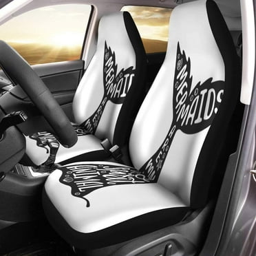 ZHANZZK Set of 2 Car Seat Covers Tail Mermaids are My Spirit Inspiration About Summer Universal Auto Front Seats Protector Fits for Car,SUV Sedan,Truck