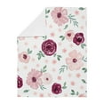 thumbnail image 4 of Sweet Jojo Designs Watercolor Floral Red Pink and Grey Baby Security Blanket, 4 of 5
