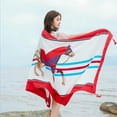 thumbnail image 4 of Foulard Femme Imprimée Mode Décorative Châle Foulard pour Plage & Voyage, 4 of 10