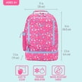 thumbnail image 5 of Bentgo Kids Prints 2-in-1 Backpack & Insulated Lunch Bag - Pink Rainbow, 5 of 6