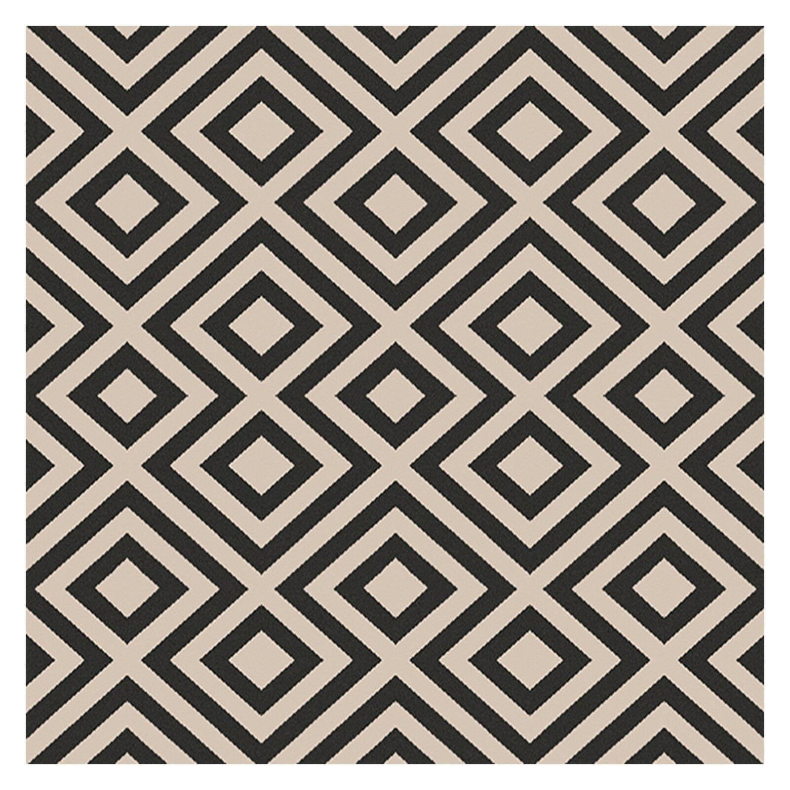 Artistic Weavers Alfresco Area Rug, 8'10" x 8'10", Black and Cream
