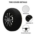 thumbnail image 2 of Gukieu Turkey Bird Print Car Tire Cover, Adjustable Waterproof and Dustproof Tire Protection Cover, Suitable for SUV, Truck, Van-17 inch, 2 of 6