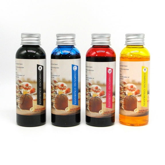 Edible ink refill kit / Tinta Comestible Para Impresora Compatible With Canon HP EPSON Printers