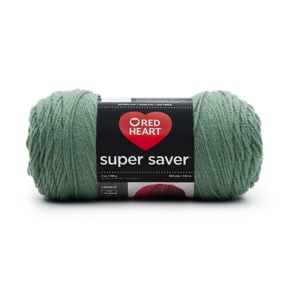Red Heart® Super Saver™ #4 Worsted Acrylic Yarn, Lightsage 7oz/198g 364yd