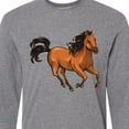 thumbnail image 4 of Inktastic Wild Mustang Horse Galloping Long Sleeve T-Shirt, 4 of 5