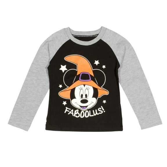 Disney Infant Girls Gray Minnie Mouse Halloween Shirt Witch T-Shirt 18m