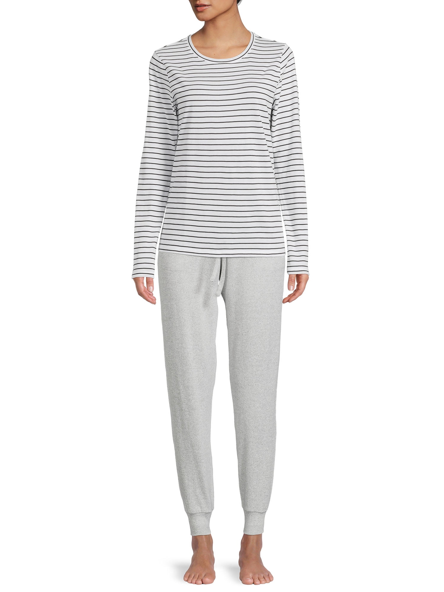 Secret Treasures Women's and Women's Plus Size Hacci Knit Pajama Jogger Pants