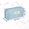 thumbnail image 2 of Unique Bargains 1 Pc Women Waterproof Makeup Bag for Business Travel Vacation Wedding Blue, 2 of 6