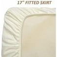 thumbnail image 5 of Organic Textiles Organic Cotton Quilted Mattress Pad with 17” Fitted Bed Skirt Deep Pocket, GOTS Certified - (Twin-XL), 5 of 6