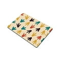 thumbnail image 2 of MKHERT Funny Dinosaur Footprints Paw Prints Doormat Rug Home Decor Floor Mat Bath Mat 23.6x15.7 inch, 2 of 3