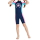thumbnail image 3 of Trajes de baño de buceo para niños Traje de baño de manga corta Ropa de baño impermeable para Azul, 3 of 8