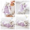 thumbnail image 3 of Halloween Pet Sweater Rabbit Ears Pom Pom Ball Cat Clothes Dog Apparel for Puppy, 3 of 10