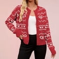thumbnail image 2 of Coats Lightweight for Women Valentine Knitted Cardigan Sweater Fashion Tops, 2 of 4