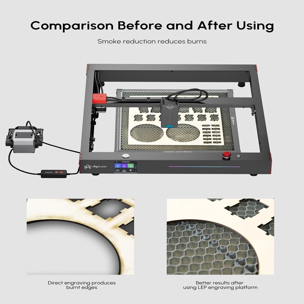 AlgoLaser Honeycomb Laser Bed, Honeycomb Working Table for Laser Cutter and Engraver Machine with Aluminum Plate, Laser Engraver Accessories, Smooth Edge Cutting