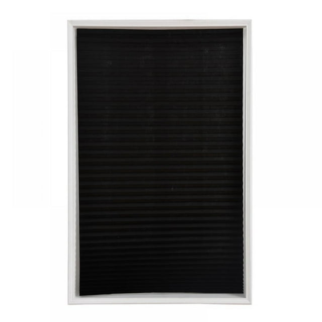 Store Plissé en Papier Occultant Original Sans Outils Noir 24” L X 72” L
