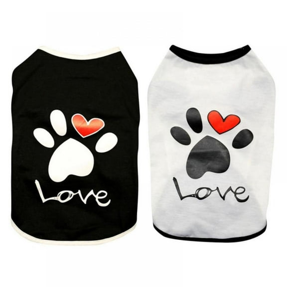 Popvcly Pet Dog Clothes Puppy Vest T-shirt Cute Dogs Claw Pattern Pajamas Summer Pet Clothes Dog Clothes Bottoming Shirt New, L