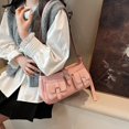thumbnail image 3 of Bolso Hombro para Mujeres Cuero Con Bolsas Múltiples Sólidas Vagabundo Cierre La Mano Superior El Compras Viajes, 3 of 9