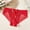 Red, variant on SCSAlgin Women G-String Thongs T-back Lace Hollow Out Low Waist Thongs Floral Breathable Cheeky Underwear Panties