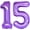 Purple 15, variant on Number 14 Purple Balloons 40 Inch Giant Purple 14 Number Foil Helium Balloons for 14th Purple Birthday Party Supplies 41st Anniversary Events Decorations