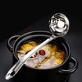 thumbnail image 4 of Binwennn Small Teal Table 2PCS Stainless Steel Oil Filter Spoon Household Soup Spoon Oil Filter Separator Spoon, 4 of 5