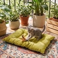 thumbnail image 6 of Short Pile Pet Mat with Ties Cushioned Gripped Bottom Non Slip Crates Furniture for Cats Small Dogs Indoor Soft Washable All Seasons Bed, 6 of 6