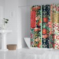 thumbnail image 2 of Pioneer Flower Floral Print Pattern Shower Curtain 72"x72" ,Bathroom Decorative Shower Curtains Set with 12 Hooks,Modern Waterproof Washable Shower Curtain, 2 of 6