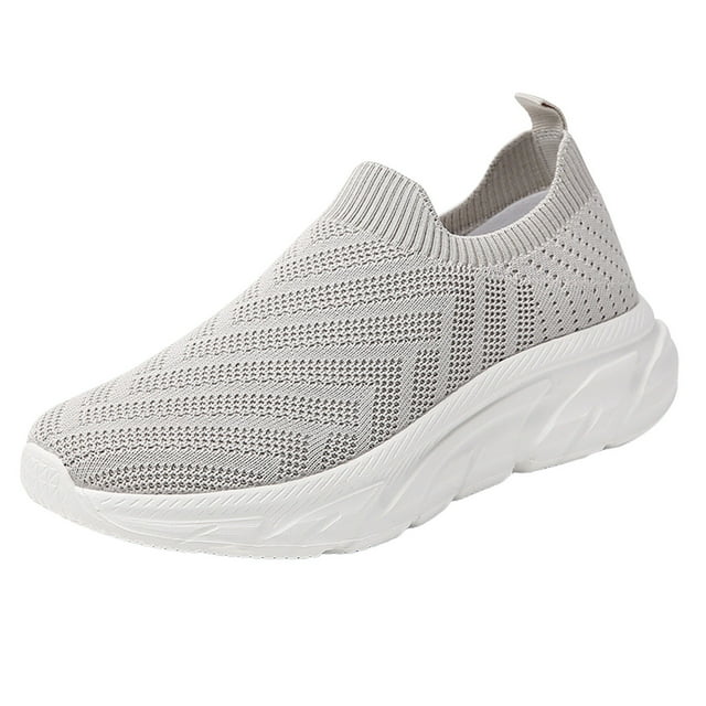 DXOUPM Chaussures à Enfiler pour Femmes Chaussures de Marche Confortables Espadrilles Mode Légères pour Dames