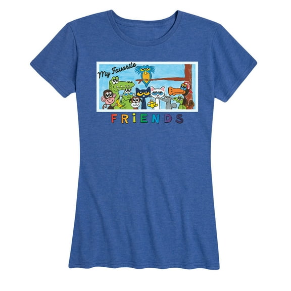 Pete The Cat - My Favorite Friends - Women's Short Sleeve Graphic T-Shirt