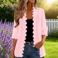 thumbnail image 2 of Jsaierl Women Vintage Lace Trim Chiffon Cardigan, Open Front Scallop Edge Sheer Kimono, Delicate Lightweight Cover Up for Party Bridal Beach Resort Wear, 2 of 10