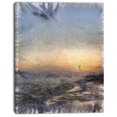 thumbnail image 2 of Colorful Dawn over Sea Watercolor - Landscape Canvas Wall Art, 2 of 3