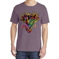 thumbnail image 2 of Wild Bobby, Keep It Wild Colorful Elephant Face, Animal Lover, Garment-Dyed Washed Look Short Sleeve T-Shirt, Rosewood, 2XL, 2 of 3