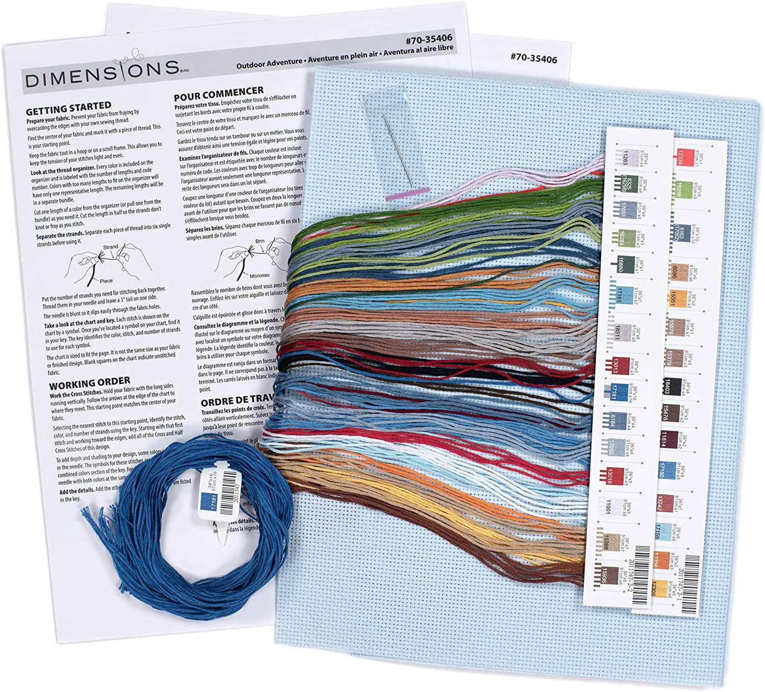 Dimensions Counted Cross Stitch Kit 11"X14"-Outdoor Adventure (14 Count)