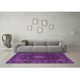 thumbnail image 3 of Ahgly Company Indoor Square Medallion Purple Traditional Area Rugs, 4' Square, 3 of 4
