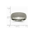 thumbnail image 6 of Solid Titanium Stone Finish 7mm Plain Classic Wedding Band Ring Comfort-Fit Size 8.5, 6 of 7