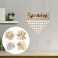 thumbnail image 3 of 240pcs Mini Wood Craft Set with Holes and Ring Clips for Birthday Board Tags, 3 of 8
