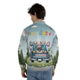 thumbnail image 5 of Happy Easter Pug American Flag Truck Bunny Ears All Over Print 3D Baseball Jacket Dog Lover Gifts Bomber Jacket Softball - 03001, 5 of 6