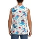 thumbnail image 4 of Balery Cute Shark Camisetas sin mangas para hombre, absorbe la humedad y protege contra el mal olor.-3X-Large, 4 of 7