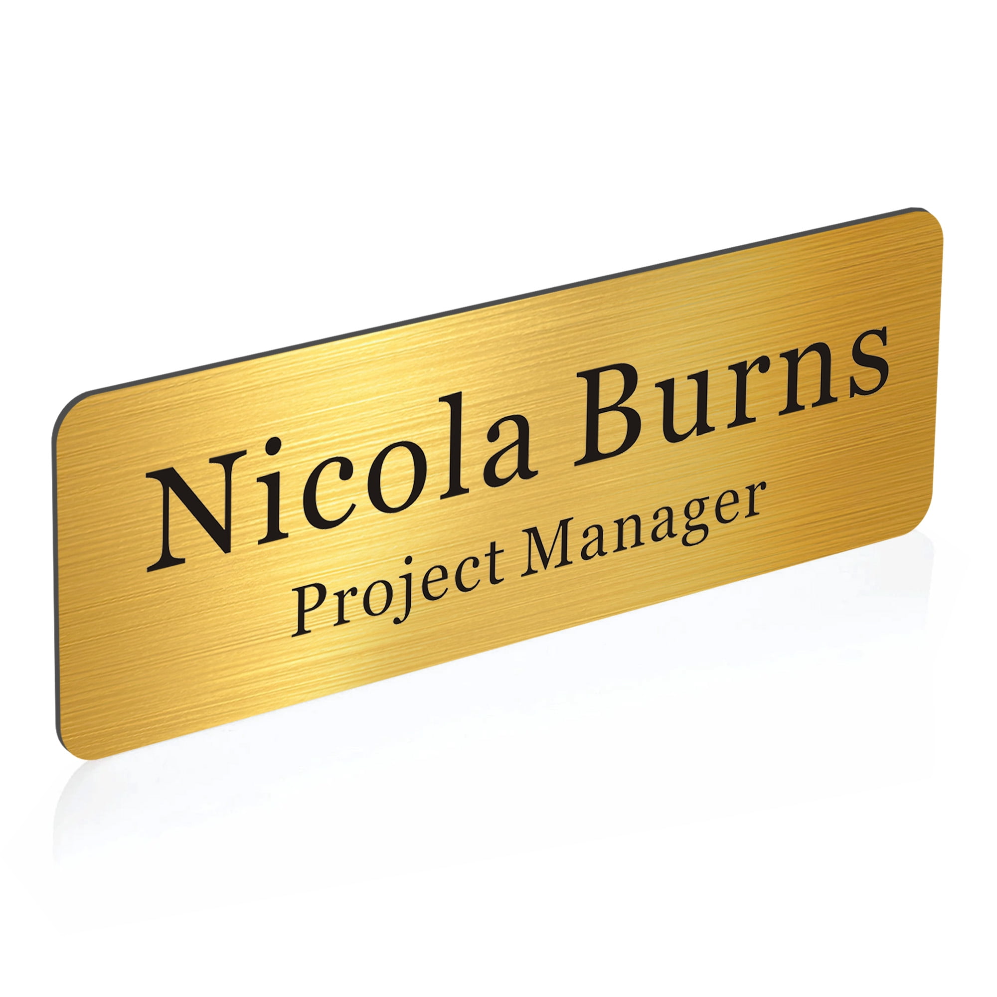 Personalized Acrylic Name Tags with Magnets Engraved Name Badges for Office Worker Label Sign Employee Name Plate