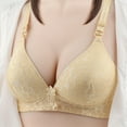 thumbnail image 5 of Sakmal Yellow Bras for Women Trendy Lace Lightly Lined Adjustable Straps Wireless Bra Plus Size Bra, 5 of 8