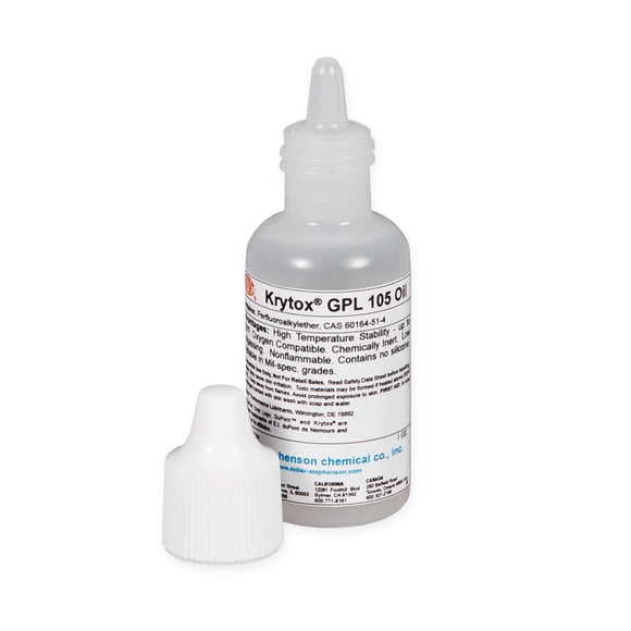 Aceite industrial Krytox GPL105, botella de 30 ml
