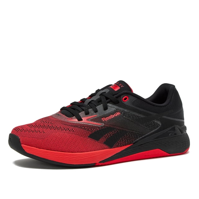 Zapatillas Reebok Nano X5 para entrenamiento cruzado, negras y rojas, talle 11.5