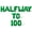 Green, variant on Letter Balloons - HALFWAY TO 100 16" Inch Alphabet Letters Foil Mylar Balloon 50th Birthday Party Banner (Gold)