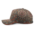 thumbnail image 3 of Artistic Mandala Baseball Cap – Ethnic Tribal Dad Hat Featuring Boho Vintage Sacred Pattern, Geometric Spiritual Abstract Design, 3 of 7