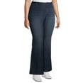 thumbnail image 2 of A3 Denim Women's Plus Size High Rise Flare Jeans, 2 of 7