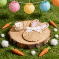 thumbnail image 4 of Flax Saucer Rabbits Easter Bunny Rope Table Mats Festive Party Decorations Decorative Accessories, 4 of 6